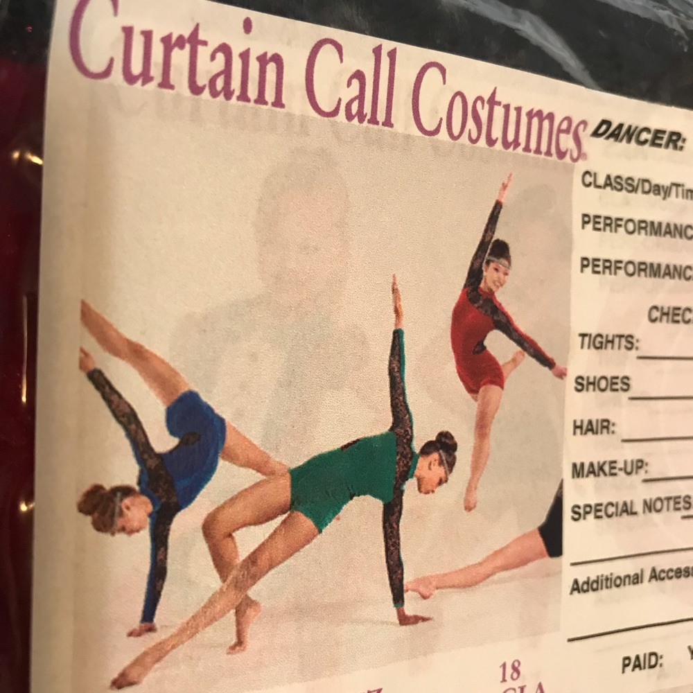 Dance costume child large new jazz or acro